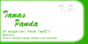 tamas panda business card